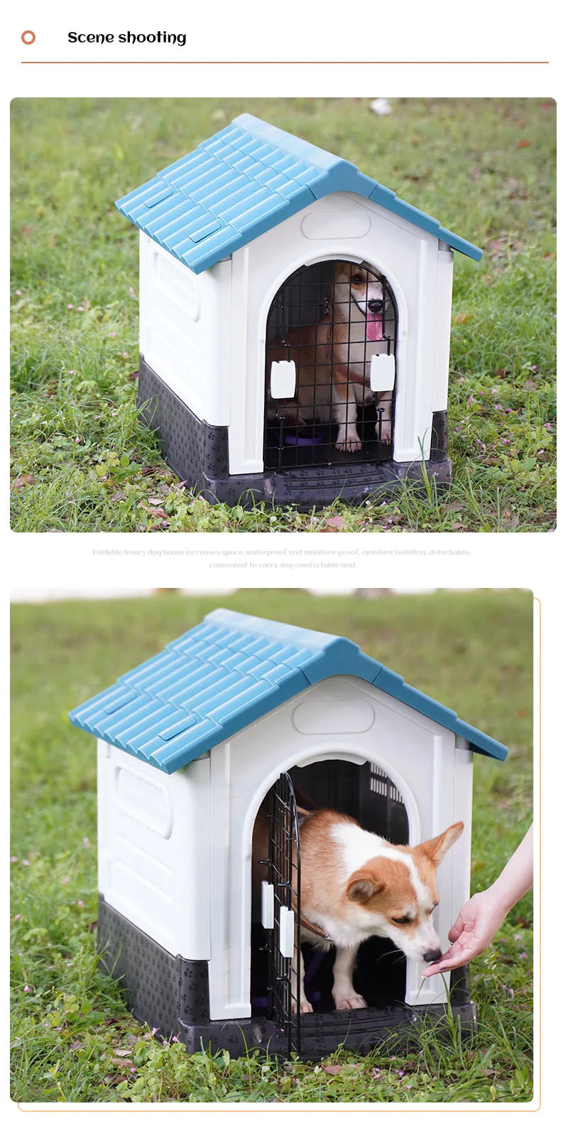 Dog House For Large Dogs Dog Bed Four Seasons Outdoor Washable Removable Pet Cat Bed Winter Warm Kennel Pet Supplies Plastics