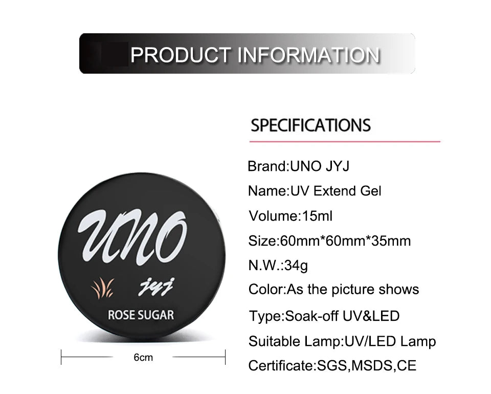 Gel de unghii pentru extensii de unghii 15ml, lac de unghii semipermanent, 3 culori, lac UV hibrid, gel acrilic