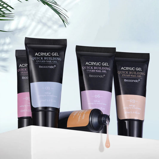 Nagel-Gel 2025: 30ml Acrylic-Hard Crystal-Clear - UV LED Collection