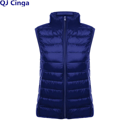 Aurora Stehkragen Daunenweste - Dünn Füllung 80% Größe 3XL