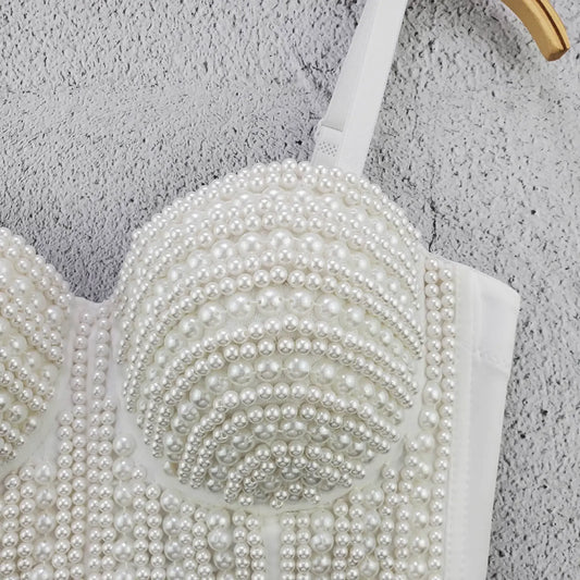 Sherhure JY6635 Perlen Trägerlos - Kurz Polyester Elastisch - Golden Bridge Store