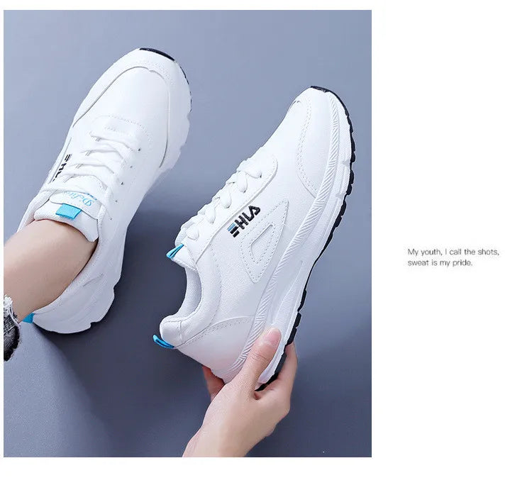 White Shoes for Women Sneakers 2024 Breathable Women's Sports Shoes Outdoor Walking Flats Woman Spring Casual Shoe Lady Sneaker