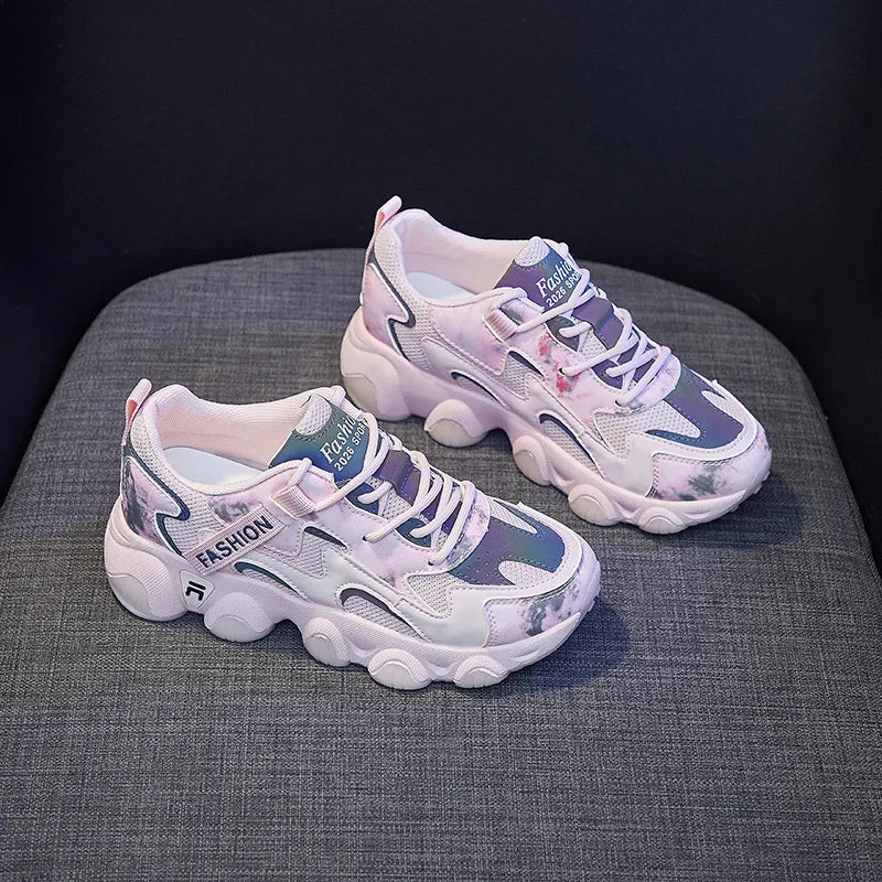 Shoes for Women Female Shoes Luminous New Female Student Platform Sneakers Female Street Shooting BF562