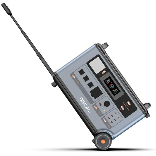 Solargenerator 2025: OSCAL3600W Solar Generator 3600Wh Solar Power Station - 4 AC Outlets (7200W Peak) Home Camping & RVs Battery Backup Collection