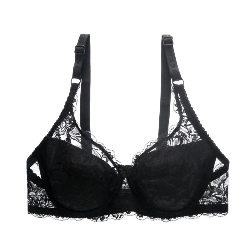 Women Lace Bra elegant Unlined Underwire Push Up Bra Lingerie Intimates Bralette Women Full Lace Brassiere Underwear Bras
