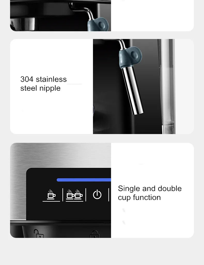 Pink Bunny 001 Espressomaschine Touch - 11-16 Tassen 20bar