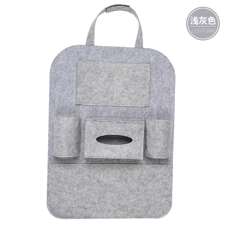 Car Seat Back Storage Bag Multifunctional Adjustable Backseat Storage Bag High Capacity Storage Bag Inside Seat Back Bag