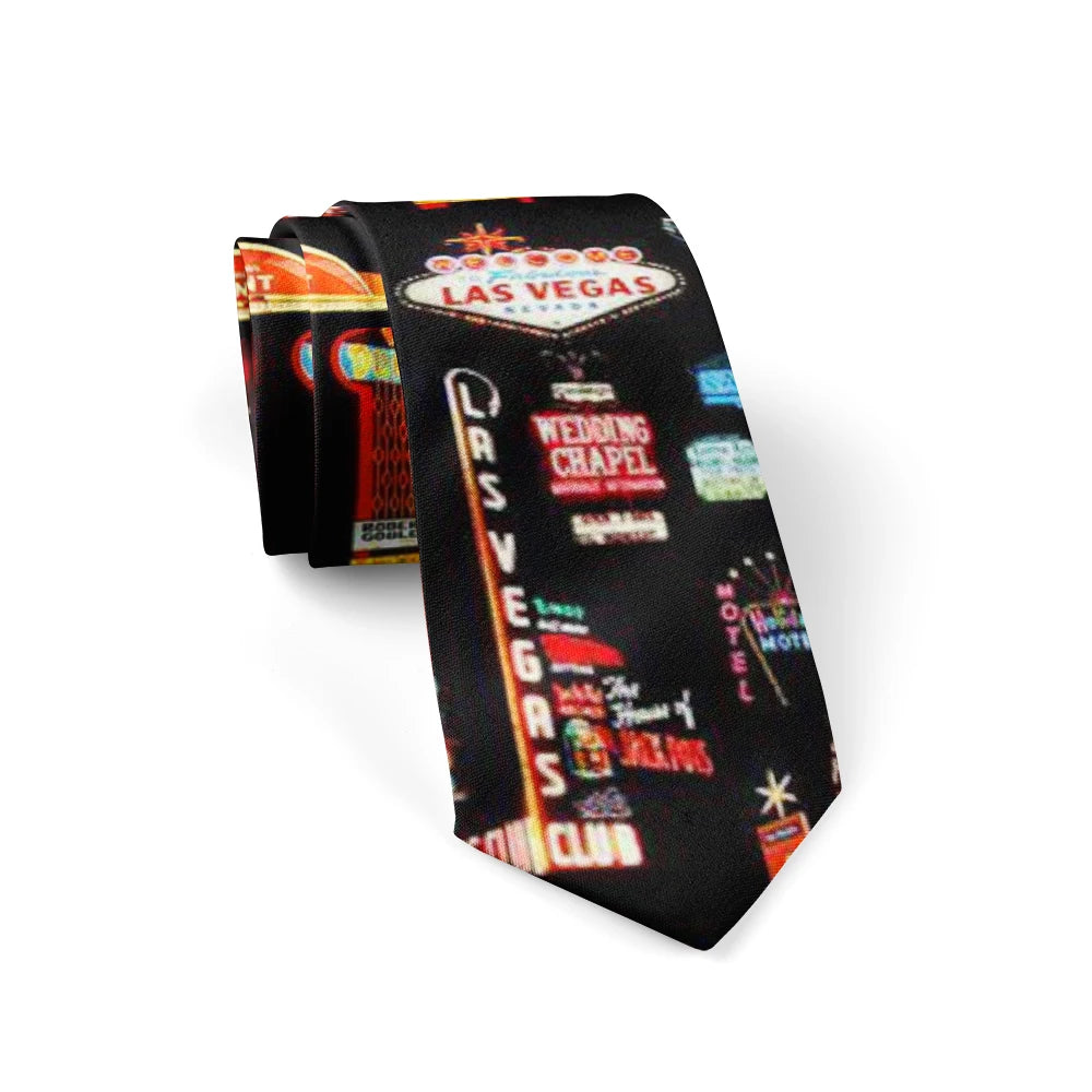 Men's Fashion Plaid Ties 8cm Black Creative Novelty Necktie 3D Printed Tie For Men Funny Party Wedding Accessories