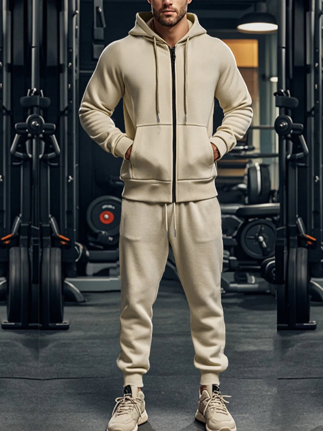 OEM Tracksuit Atmungsaktiv - 95% Polyester, Reißv., XL