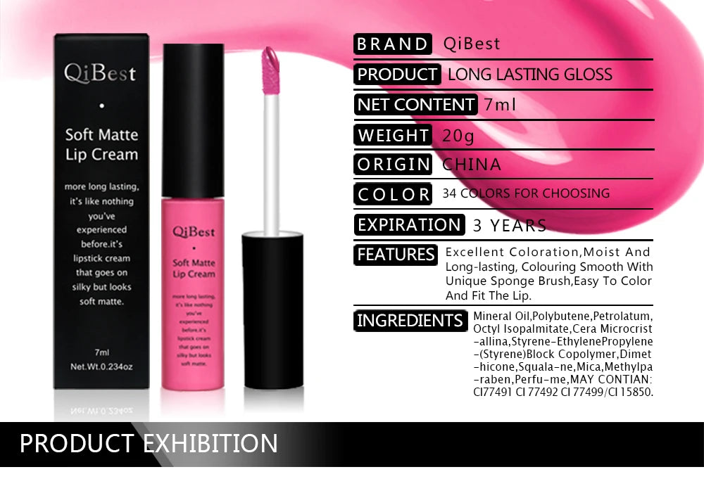Matte Liquid Lipstick Waterproof Long Lasting