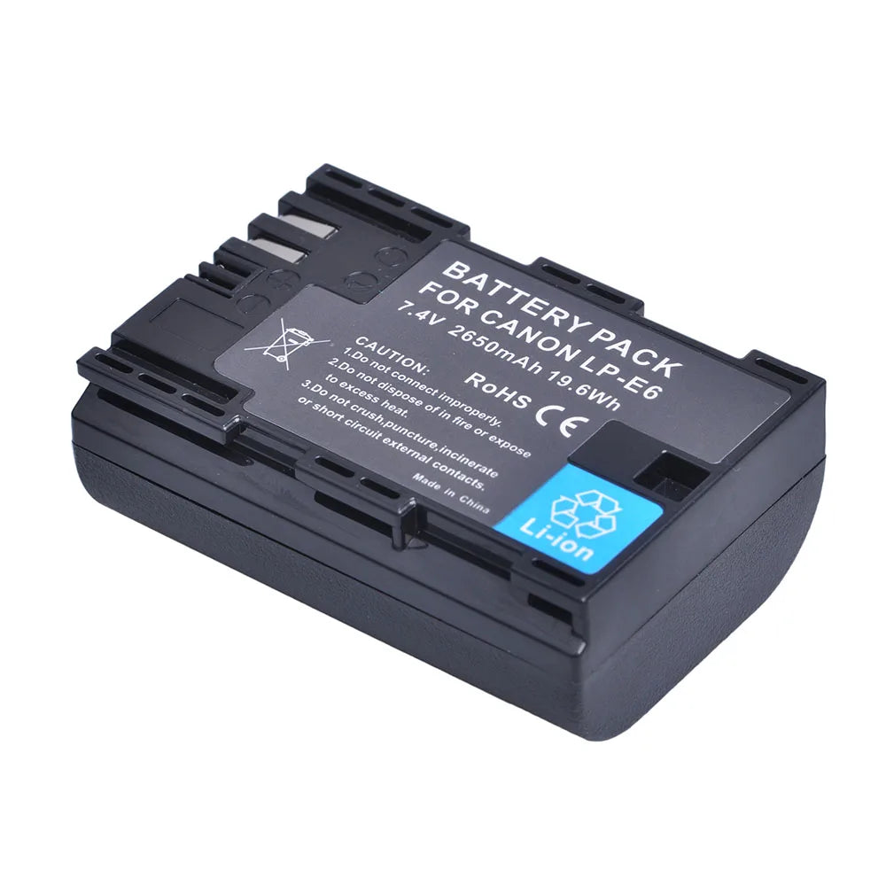 Batmax LP-E6 Hochkapazität Akku - 2650mAh 7.4V Canon