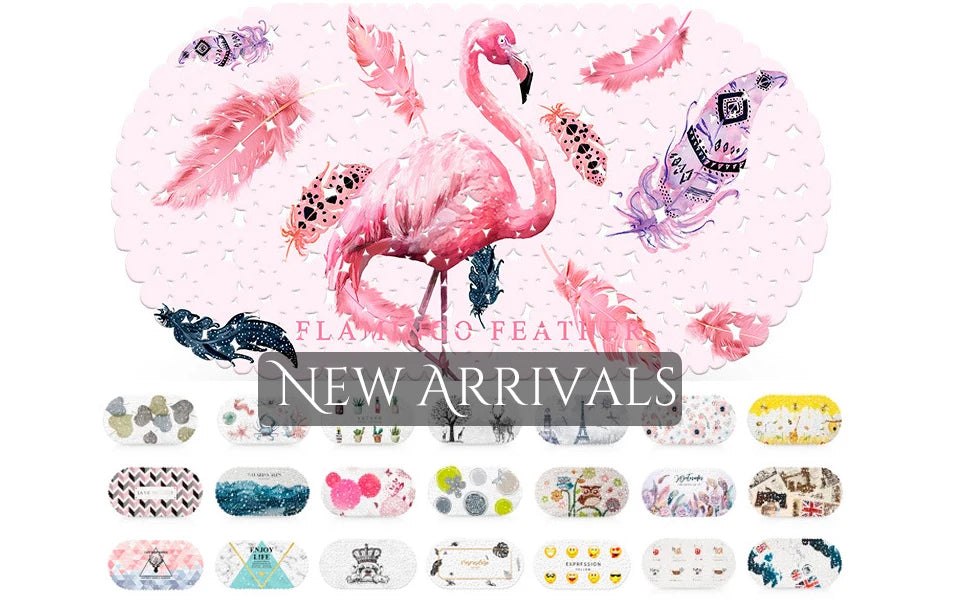 Cute Cartoon Anti-Slip PVC Bath Mats With Sucker 38cm*69cm Bathroom Multi-Color Carpet Bathtub Non-Slip Shower Soft Massage Pad