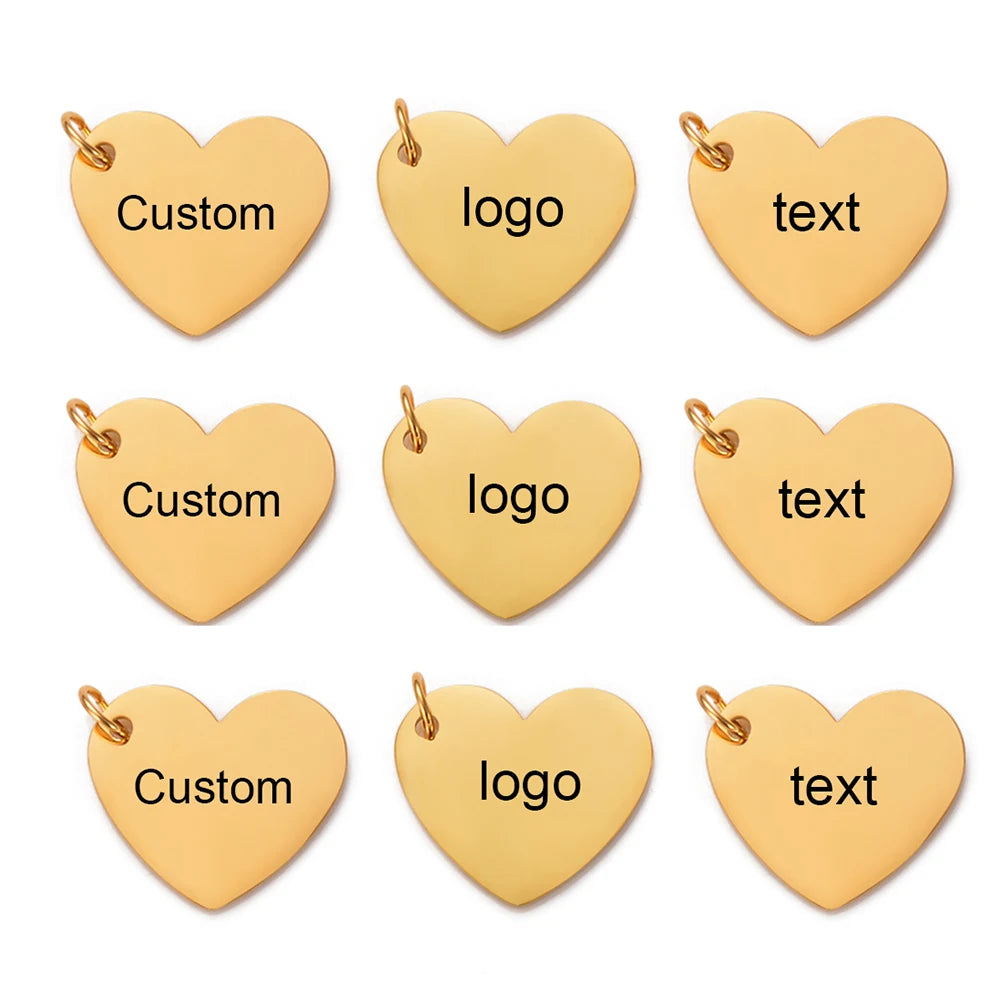 Talismane gravabile Zhejiang - Oțel inoxidabil 5 buc 0,9x1,7cm