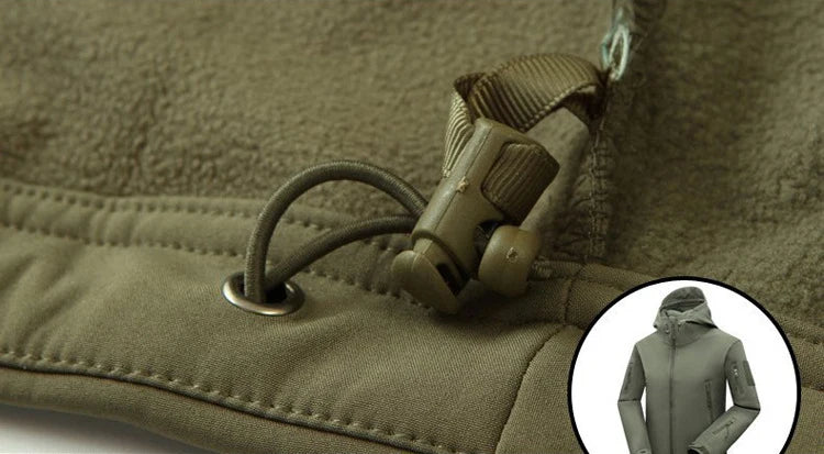 Mazero Herren Wintersoftshell Wasserdicht - Größe M, 850 g