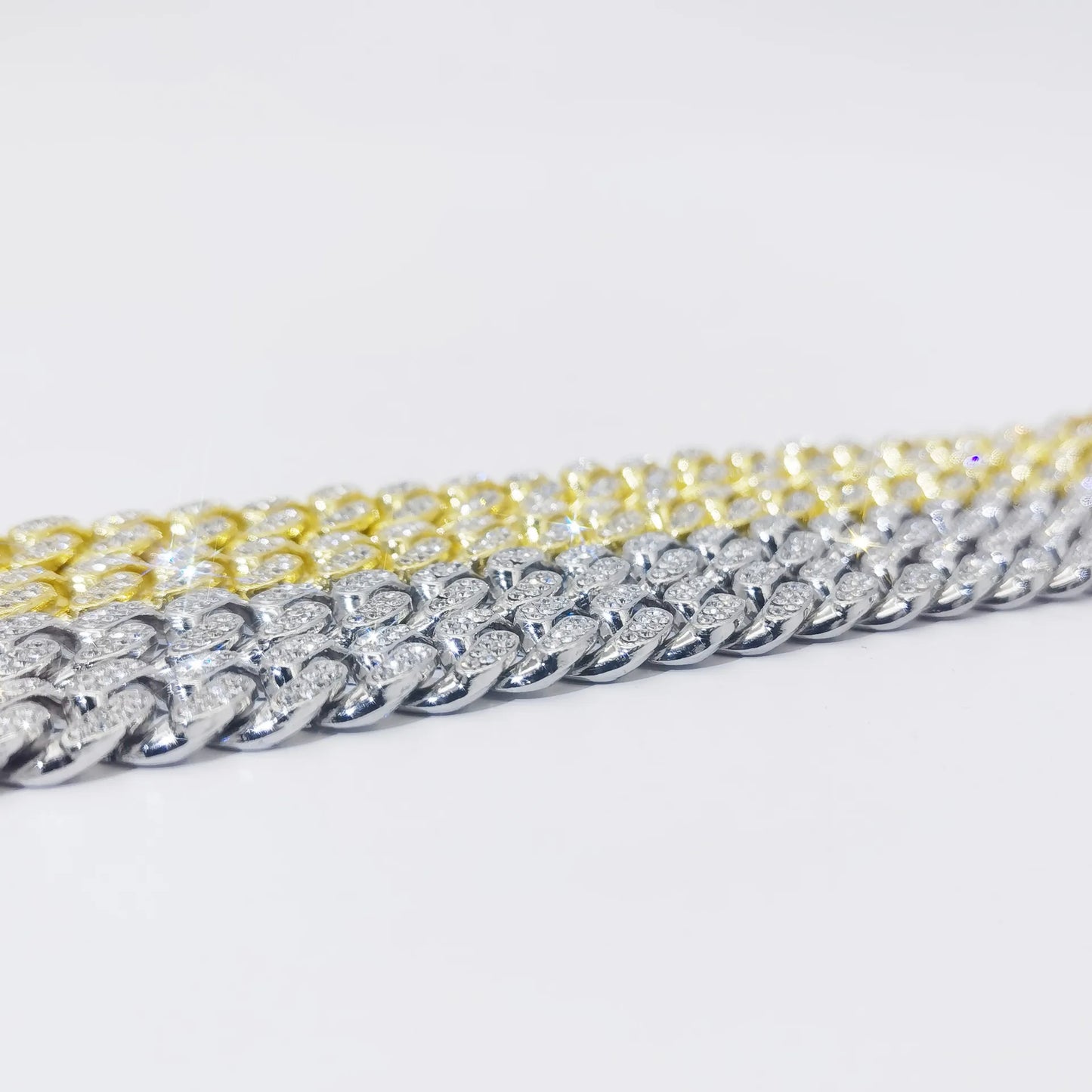 Luxus Mode Punk Strass Armband Für Frauen Männer Hiphop Cuban Link Armbänder Einfach Design Golden Silber Farbe Schmuck Geschenk