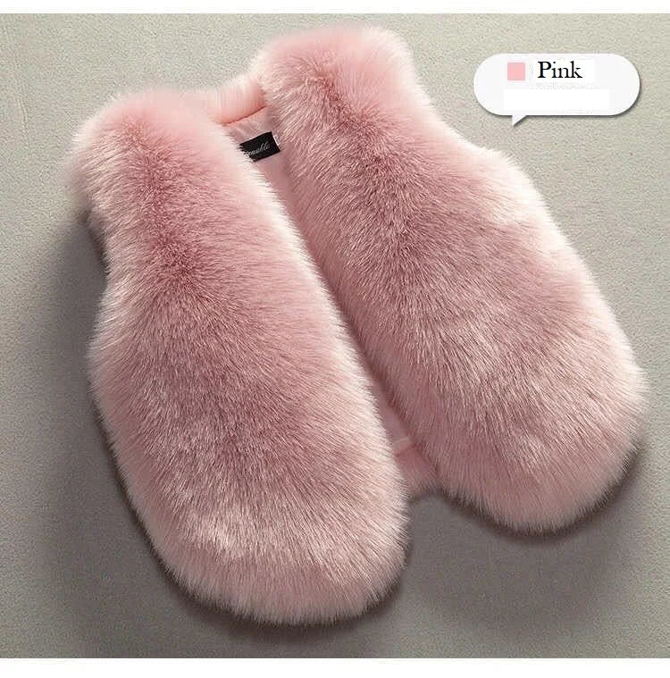 OLEKID Weste Faux-Fur - Größe 4-6Y, Baumwolle, Regular