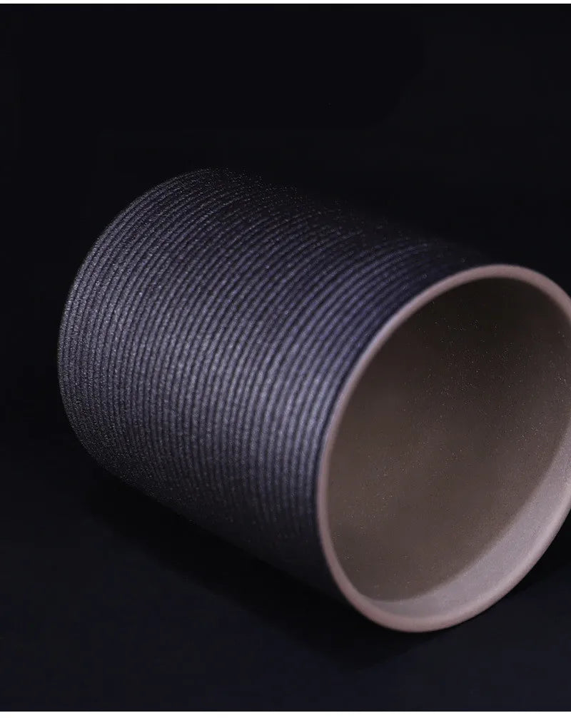 Ceramic Black Pottery Wine Set Small Wine Cup Wine Divider Glass Japanese Sake Set