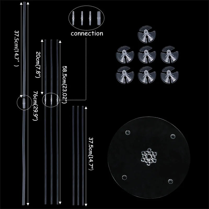 Ballonhalter Mini Metall - Kapazität: 1/2-Set, Größe: S