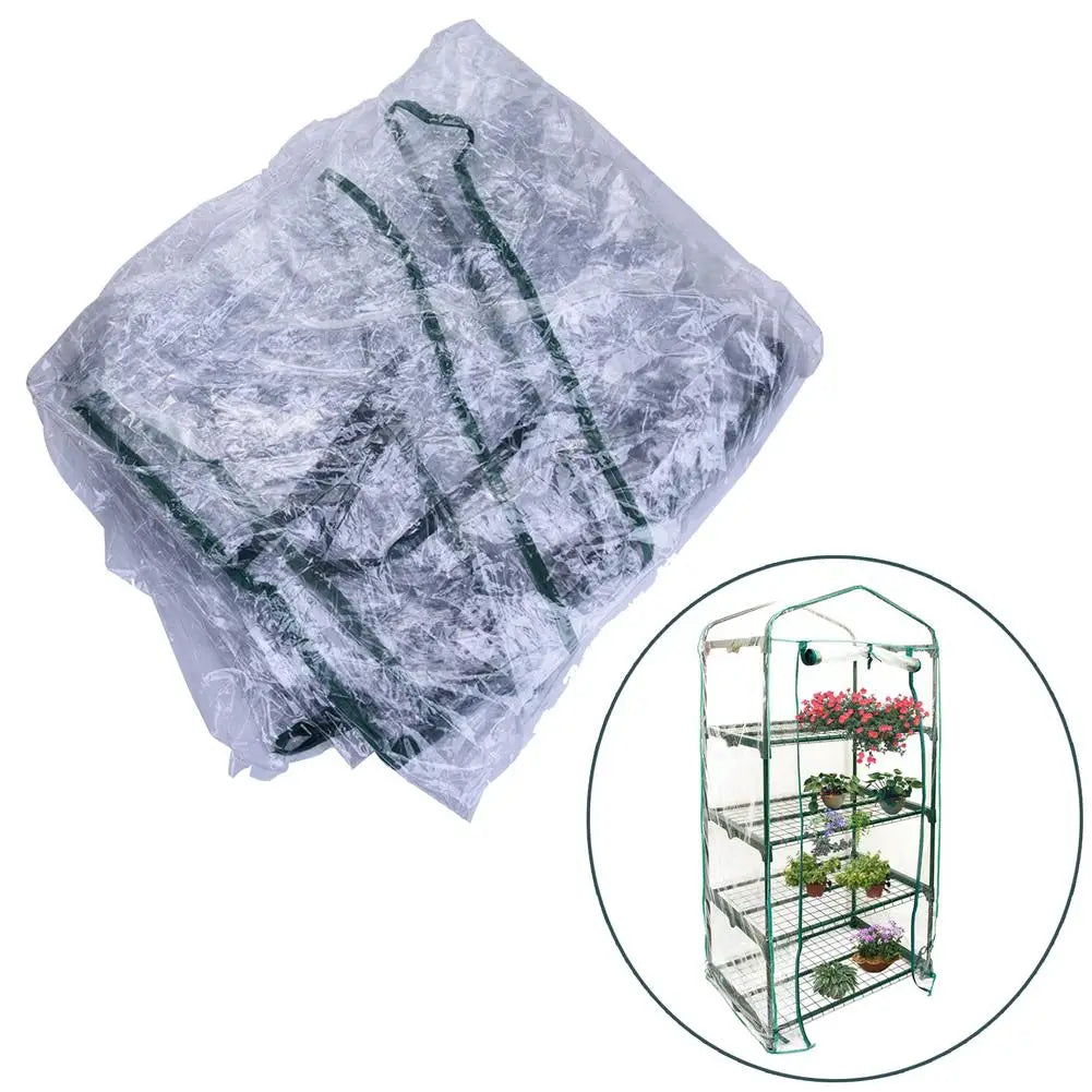 Garden House Mini Portable Garden Green House Warm Greenhouse Flower Plants Gardening Outdoor Greenhouse Cover (no Iron Shelf)