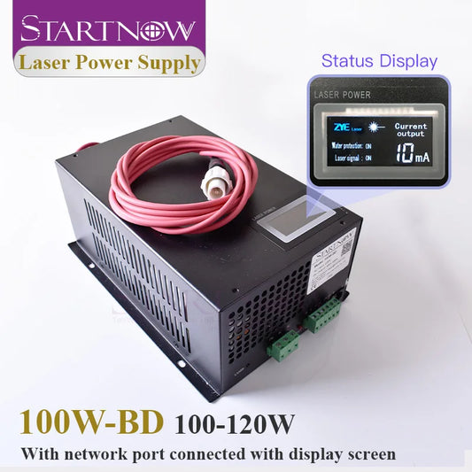 Startnow 100W-BD CO2 Laser Stromversorgung 120W Mit Display Bildschirm 110V PSU MYJG-100 220V Co2 Laser Röhre Schneid Maschine Quelle