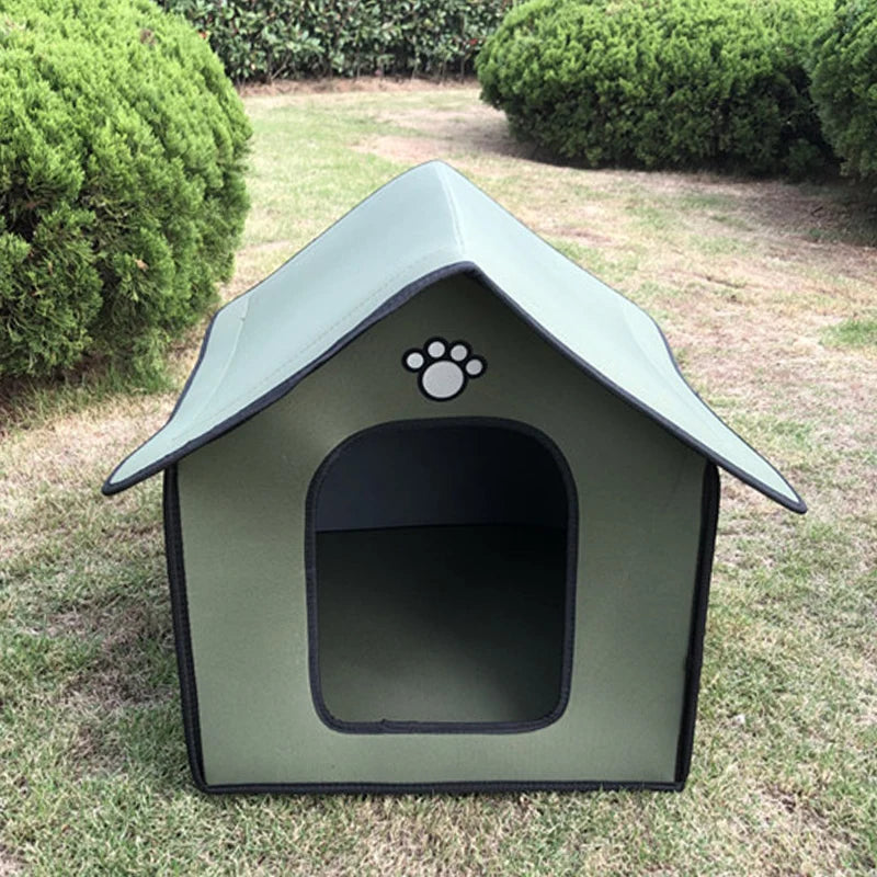 Medium Dog Kennel Outdoor Waterproof Soft Comfortable Pet House Chew Proof Removable Small Dog Bed Pet Sleeping Mat Portable