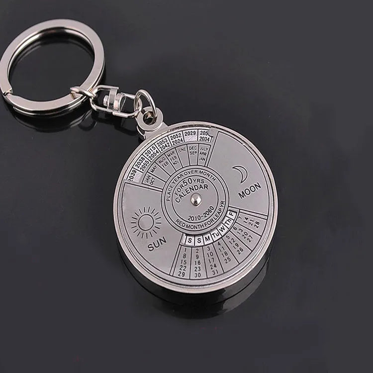 Perpetual Kalender Schlüsselanhänger - Metall 5cm Neu