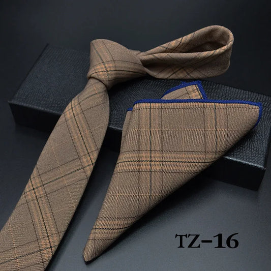 Neues Florales Paisley-Herren-Casual-Tie-Set Navy-Rot 6cm Skinny Polyester-Krawatte-Taschentuch-Anzug-Geschäft-Hochzeit-Party-Slim-Tie