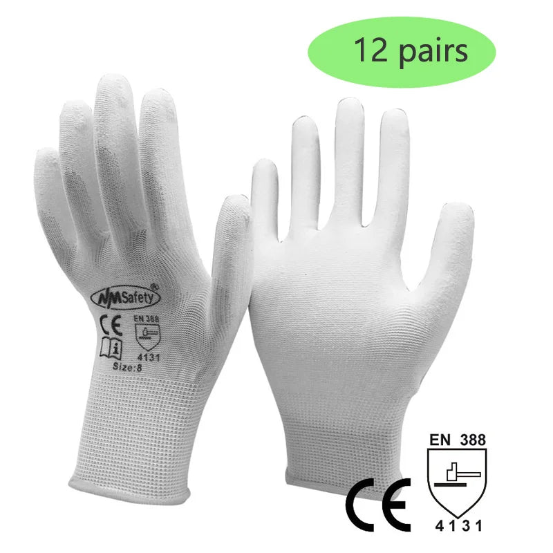 Nmsafety Antistatisch Handschuhe - 13G Nylon PU 24 St