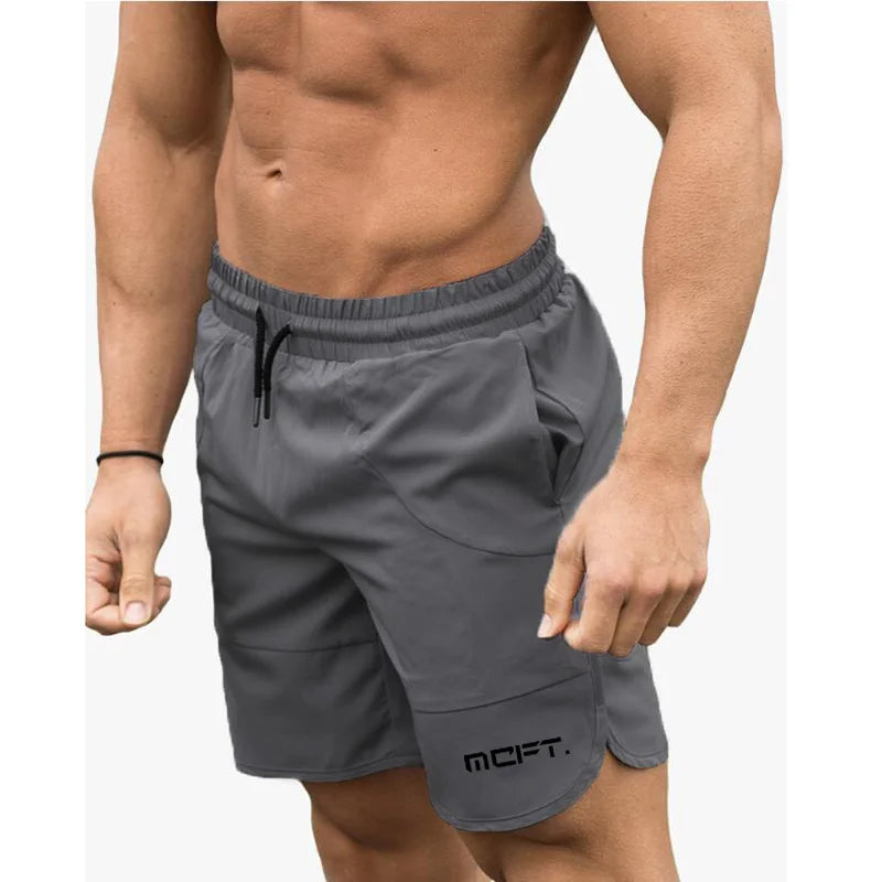 Marke Sommer Herren Slim Fit Shorts Wadenlang Fitness Bodybuilding Mode Casual Gyms Sportbekleidung Jogger Workout Kurze Hosen