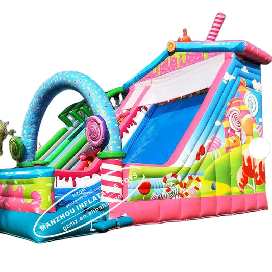 Giant Candy Land Birthday Party Inflatable Bouncer slip and Slide