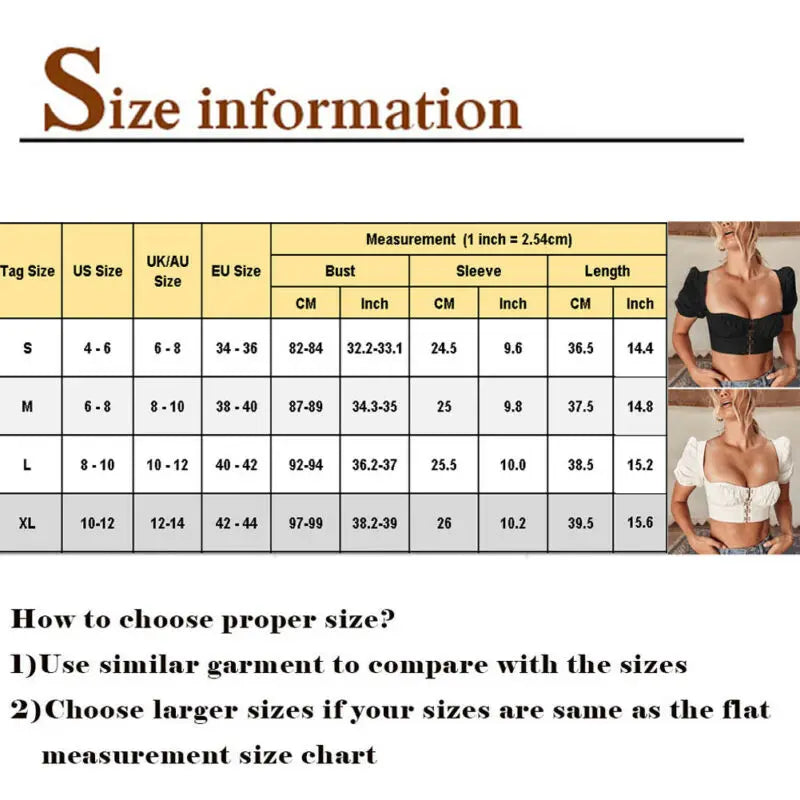 Fashion Trend Women elegant Tank Tops Lady Girls Square Neck Crop Top Short Sleeve Vest Shirt Tops Clothing