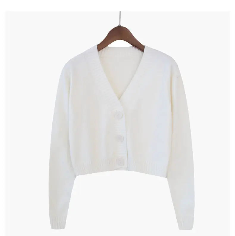 Nevettle Cropped Cardigan V Neck - Länge 4 bis 16 Zoll Gewicht 120 bis 220 g pro Quadratmeter Farbe Grün Blau