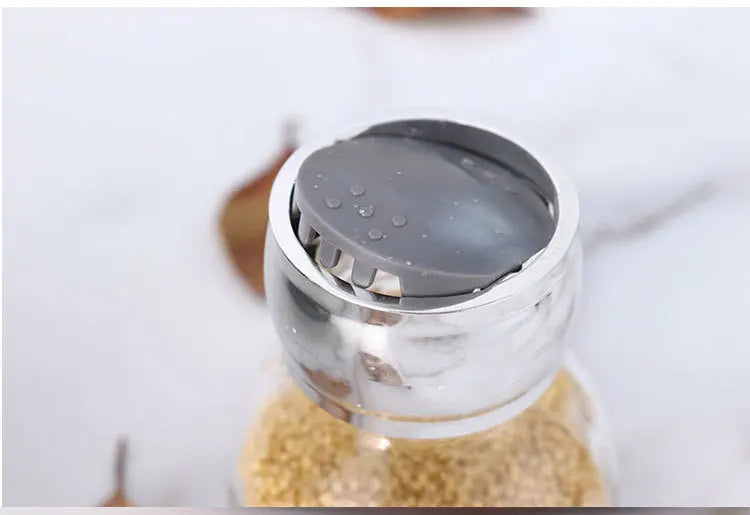 Rotating16Pcs Condiment Set Spice Jar StorageBox HomeKitchen Cruet Condiment Bottle Coffee Sugar Seal Jar Container Rack