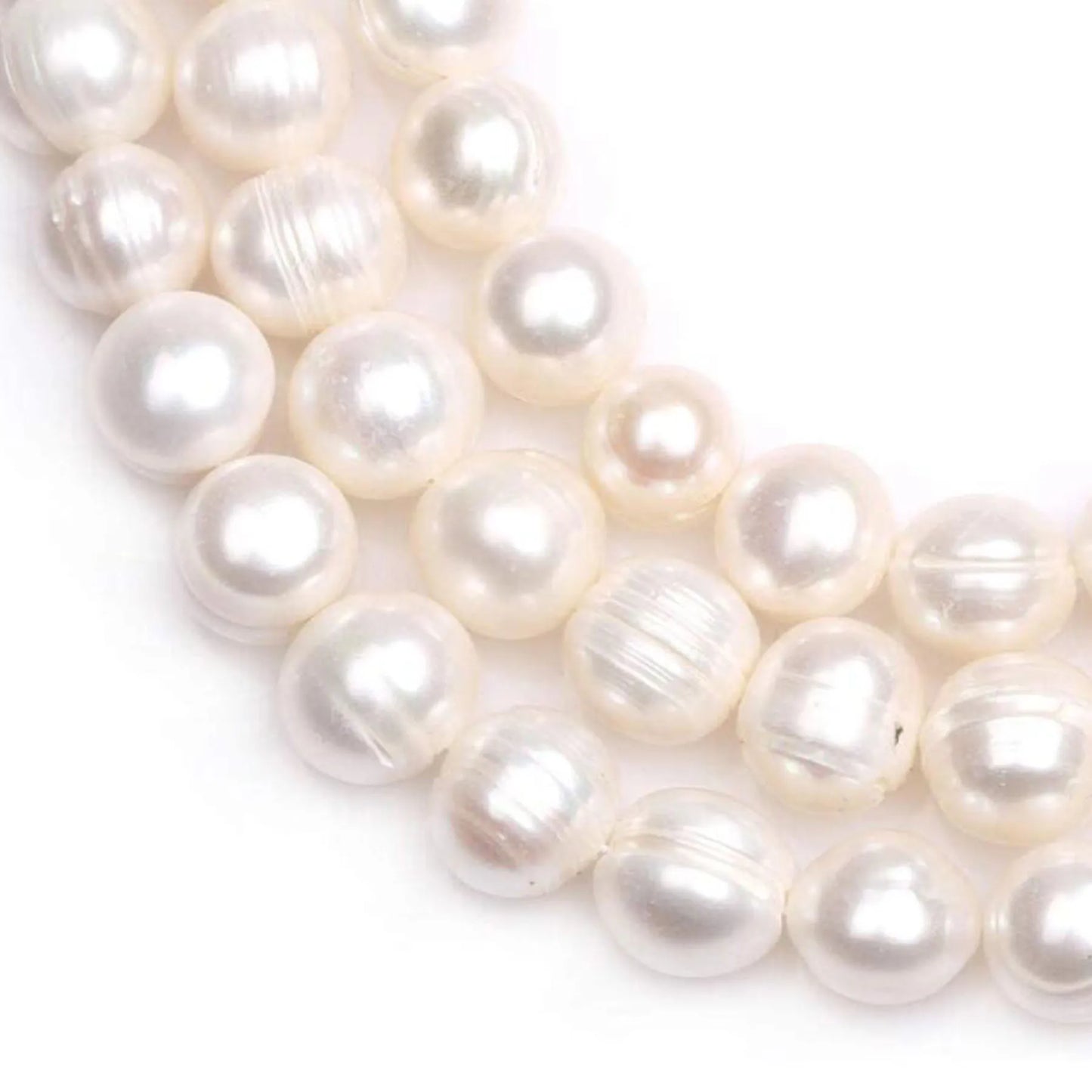 Talismane QYX-008 Perle naturale - 10 buc Oțel inoxidabil