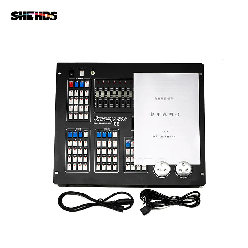 Controler DMX SHEHDS 1024/consolă 192 pentru iluminare Par, lumină cu cap mobil, standard internațional, DJ, discotecă, nunți, concerte