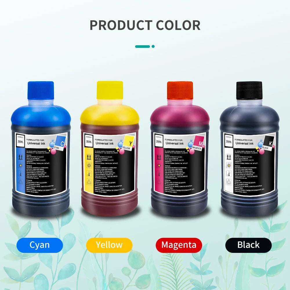 InkGarden Universal Tinten Nachfüllset - 250ml HP Canon
