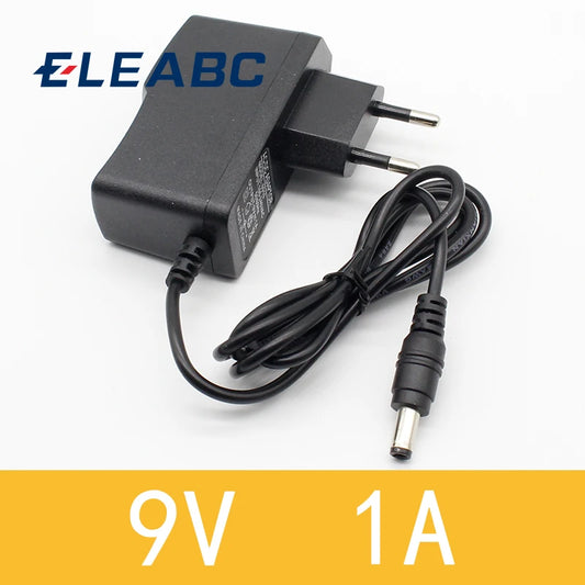 9V 1A DC Power Adapter