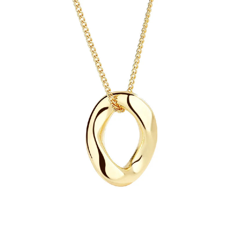 Trendy Women Necklace 925 Silver Jewelry Accessories Irregular Round Shape Pendant for Wedding Party Engagement Gift Wholesale