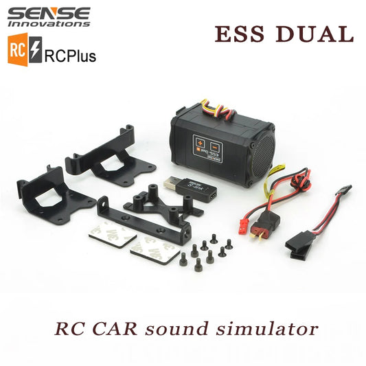 Simulator de sunet pentru motor RC 2025: SENSE ESS-DUAL cu 2 difuzoare - Colecție de modificări de curse