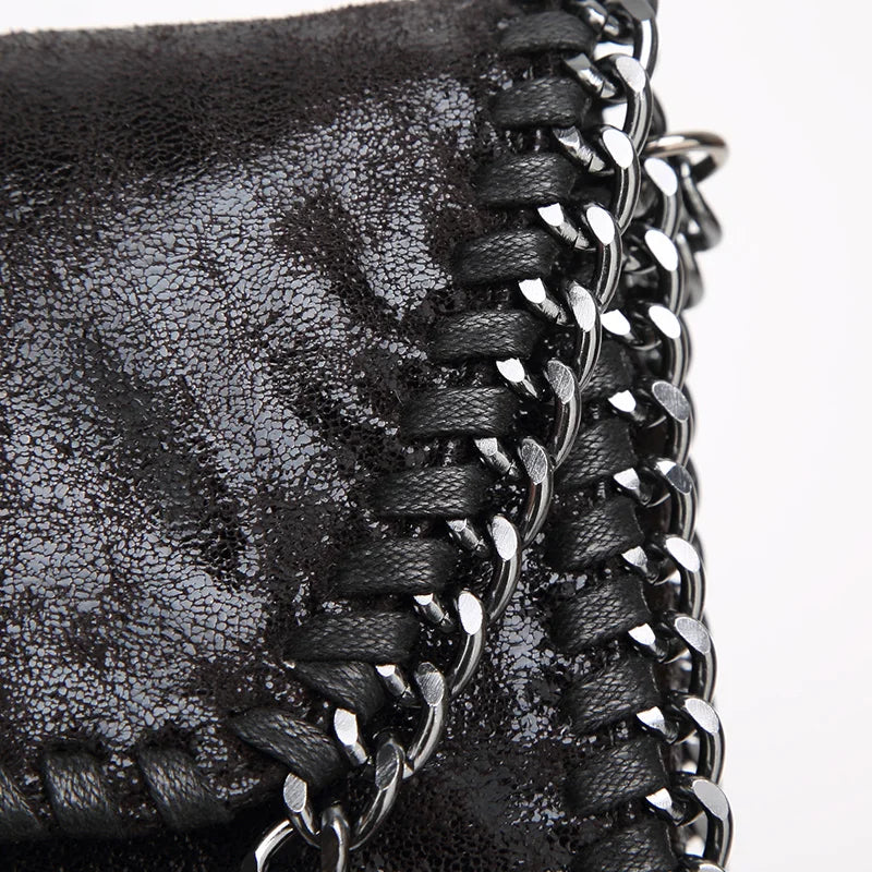 Fashion Chain Bag For Women Shoulder Crossbody Bag Casual Simple Ladies Solid Color Wild Handbag Clutch Bag Messenger Bag