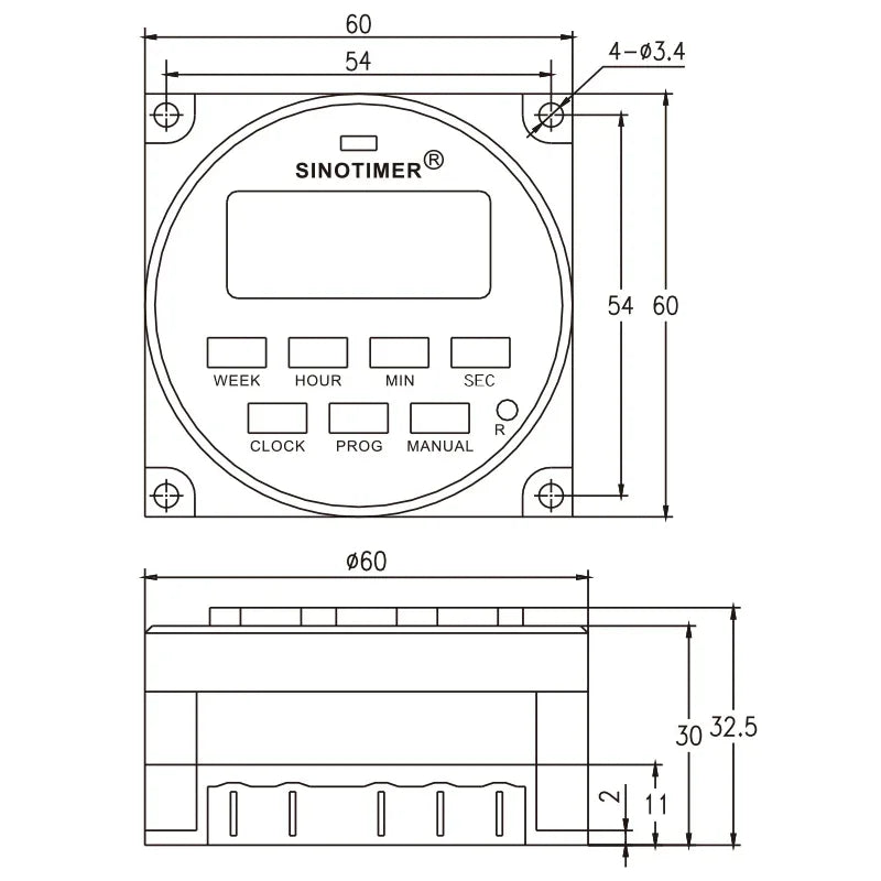 TM618SH 1 Second Interval 5V 12V 24V 110V 220V Digital LCD Timer Switch 7 Days Weekly Programmable Time Relay With Countdown - Golden Bridge Store