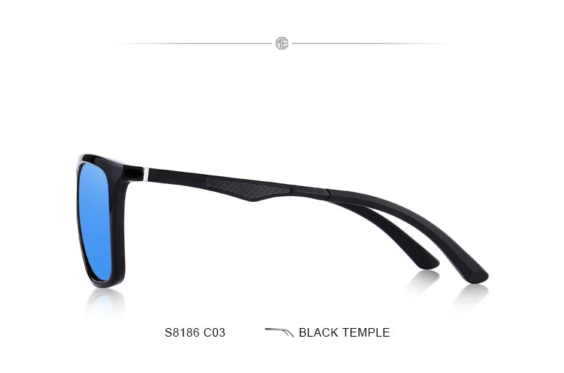 MERRYS DESIGN Herren HD Polarisierte Sonnenbrille Sport Angeln Augenschutz Aluminium Legierung Bügel UV400 Schutz S8186