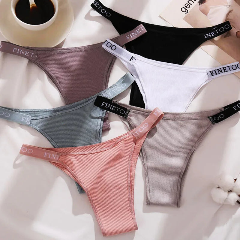 finetoo Damen Slips 2025 - 3er-Set Baumwoll-Panties einfarbig & komfortabel