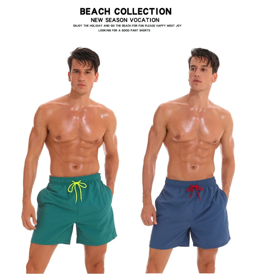 Herren-Badehose 2025: ESCATCH Man Swimwear Swim Shorts Trunks Beach Board Shorts - Swimming Pants Swimsuits Mens Running Sports Surffing Shorts Collection