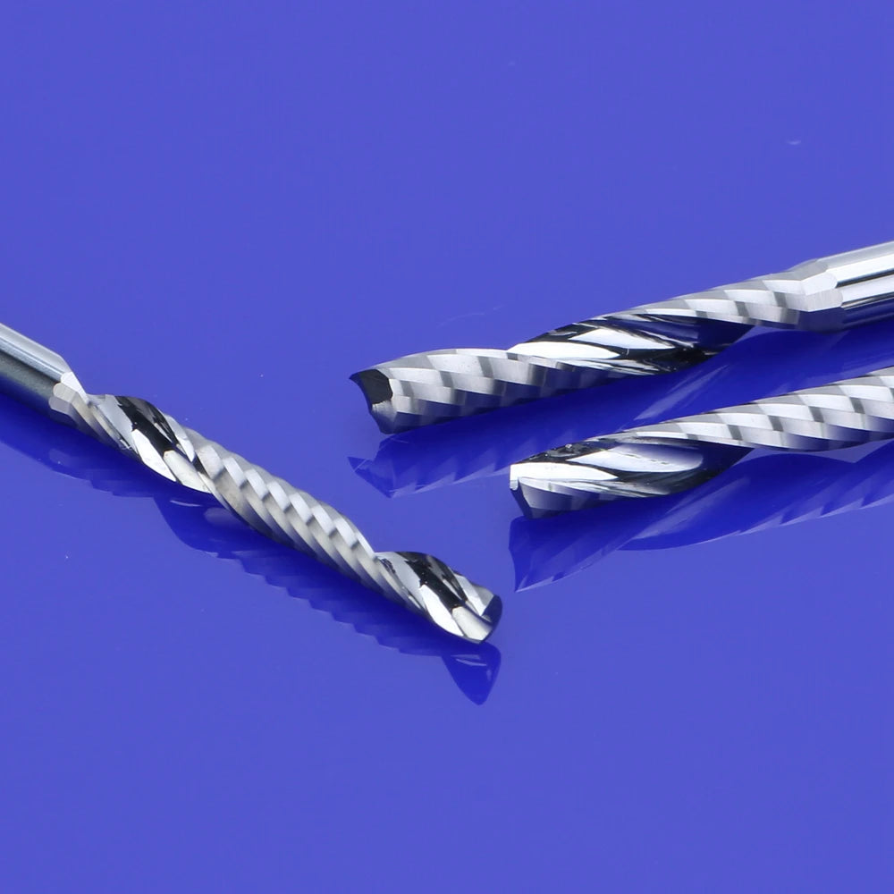 HOZLYCED Singleflute Spiralfräser - Ø3.175-8mm 38-80mm