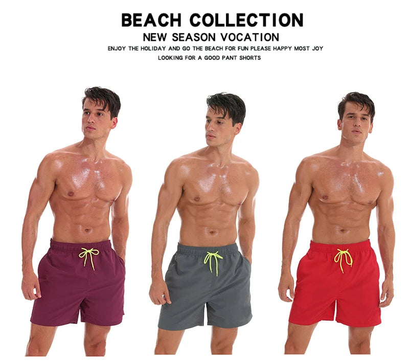 Herren-Badehose 2025: ESCATCH Man Swimwear Swim Shorts Trunks Beach Board Shorts - Swimming Pants Swimsuits Mens Running Sports Surffing Shorts Collection