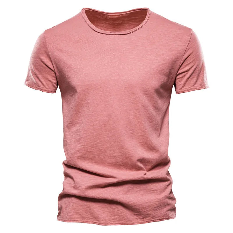 AIOPESON T-Shirt Casual Leicht - 100% Baumwolle Kurzarm