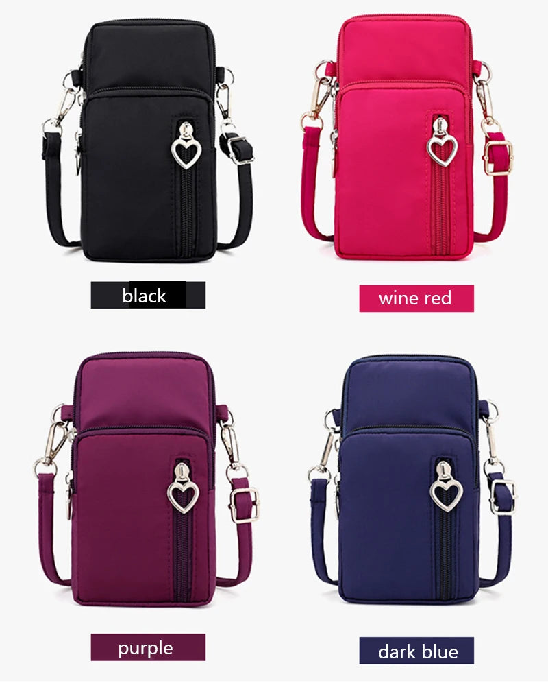 Premium Crossbody Taschen Damen Wasserdicht Nylon - Multifunktional Casual Kleine Tasche - Handy Hülle Sport