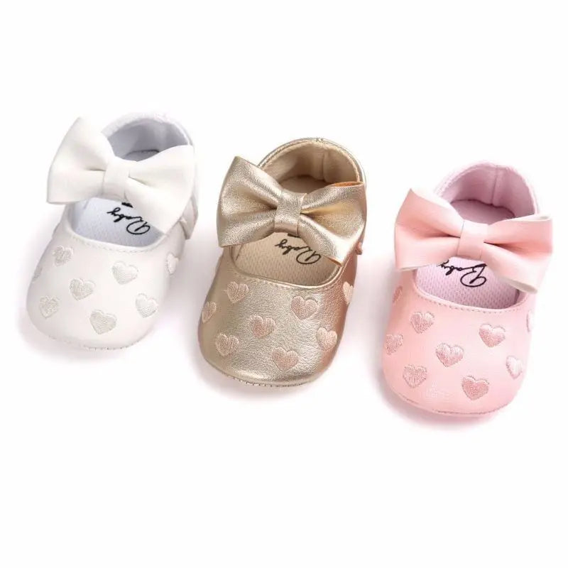 Casual Baby Schuhe 2025 - Baby Mädchen Krippe Schuhe Schleife Weiche Sohle - Erste Laufschuhe Sneakers Laufen Schuhe