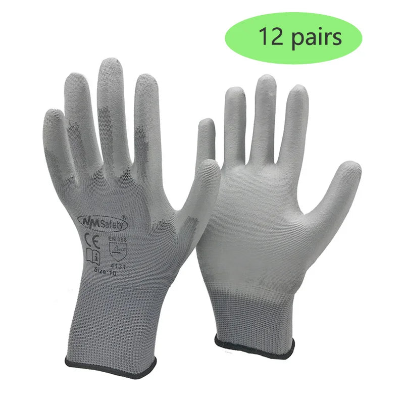 Nmsafety Antistatisch Handschuhe - 13G Nylon PU 24 St